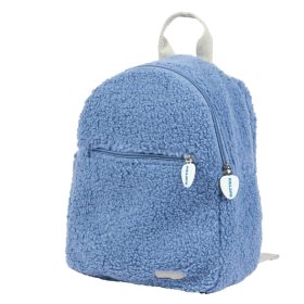 NATTOU Teddy kék gyermek plüss hátizsák