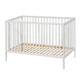 PETITE&MARS Fa kiságy Nela White Wood 120x60 cm