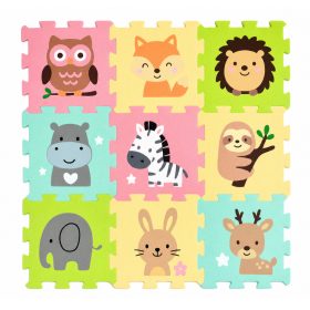   PETITE & MARS Összeilleszthető puzzle Nexli, Safari Friends 9 db