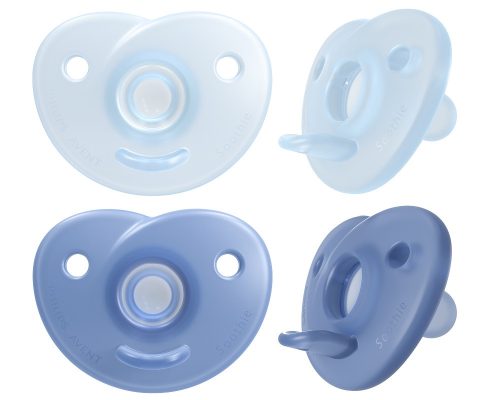 Avent SCF099/21 Soothie szilikon játszócumi 0-6 hó fiús - 2 db