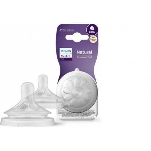 Avent Etetőcumi Natural Resp.6. 6Ho+ 2Db