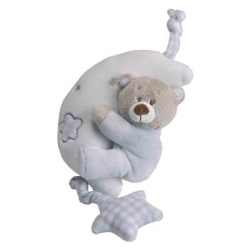   Gamberritos felhúzós zenélõ játék plüss maci holdon szürke 9829