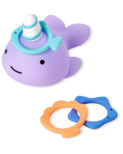 SKIP HOP Állatkerti vízi játék gyűrűk Narvál 12m+