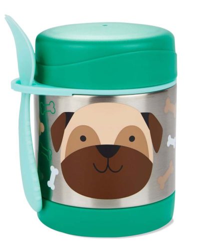 SKIP HOP Zoo Hőtartó ételtermosz kanallal / villával Mopsz 325 ml, 3+
