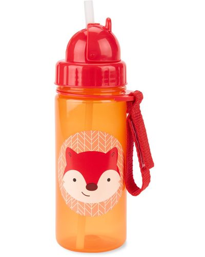 SKIP HOP Állatkerti bögre szívószállal PP PVC és BPA mentes Róka 12m+
