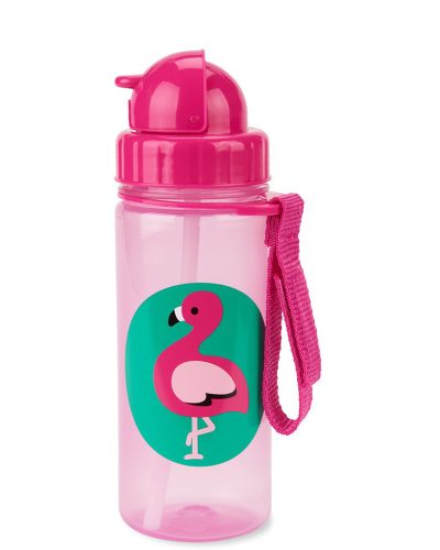 SKIP HOP Zoo Szívószálas pohár PP PVC és BPA mentes Flamingó 12m+