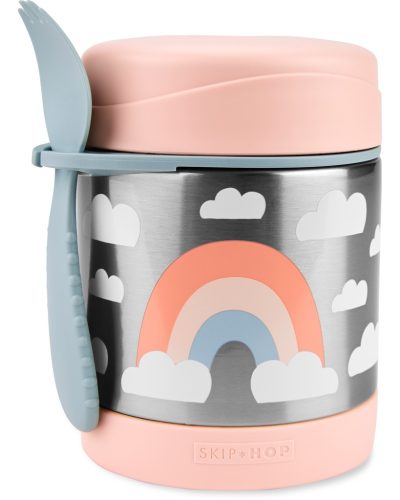 SKIP HOP Spark Style Food termosz kanállal/villával Rainbow 325 ml, 3r+
