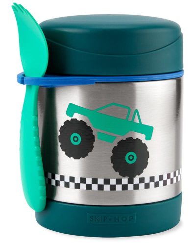 SKIP HOP Spark Style élelmiszertermosz kanállal/villával Monster Truck 325 ml, 3 év felett