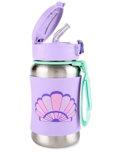 SKIP HOP Spark Style flakon rozsdamentes acélból készült vizes szívószállal Lány 12m+