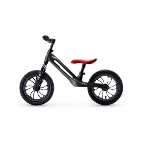   QPLAY futóbicikli Racer air (Titanium) Black/Red  3 - 6 éves korig, 30 kg-ig