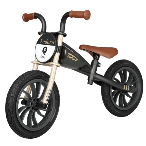 QPLAY futóbicikli  Feduro Black/Golden, kor 3-6 év