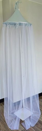 EKO Gyermekágy baldachin muszlin + tüll Kék 240x300 cm