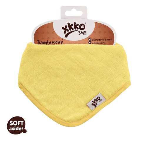 KIKKO Colours Bambusz Bib/Sál (1 db) - citromsárga