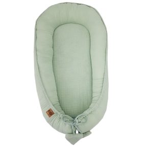   EKO Muszlin bársony bébi fészek menta 90x60 cm EKO Muszlin bársony bébi fészek 90x60 cm