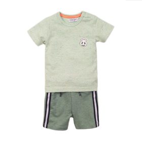   DIRKJE 2 részes szett kr. nadrág 68 Light Sage+Sage Melange