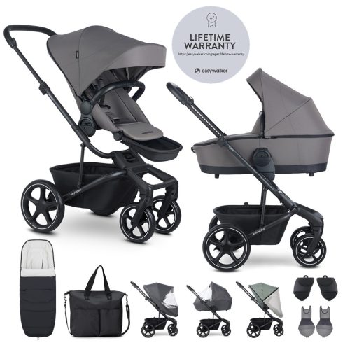 EASYWALKER Kombinált babakocsi Harvey⁵ Pebble Grey XXL RWS