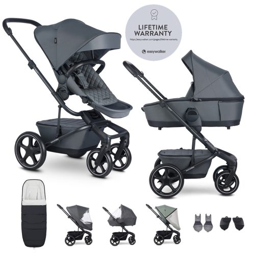 EASYWALKER Kombinált babakocsi Harvey⁵ Premium Mineral Grey XXL RWS