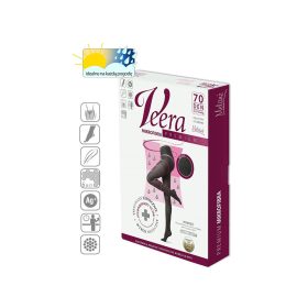   Mikroszálas kompressziós harisnya, 70 DEN, 2-es méret (grafit szürke)