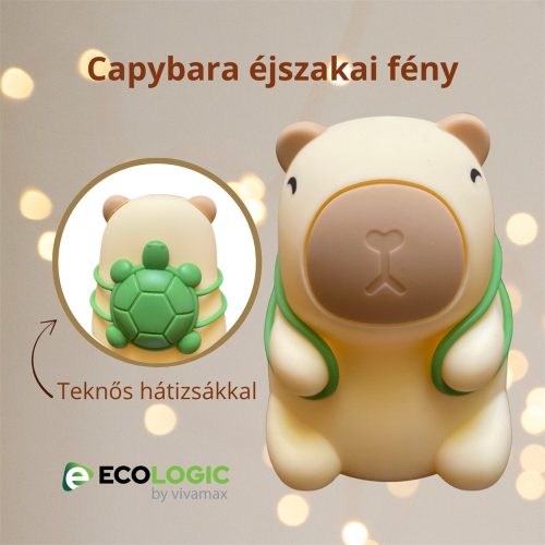 Capybara éjszakai fény