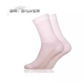 Dr. Silver Medical ezüstszálas bokazokni, fehér (44-46)