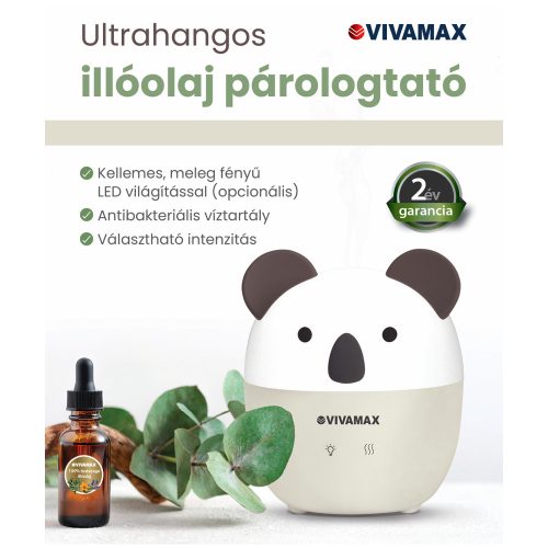 Ultrahangos illóolaj párologtató (Koala)