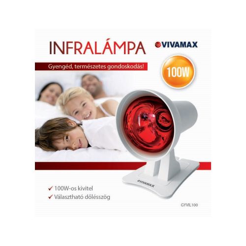 Infralámpa 100 W-os izzóval