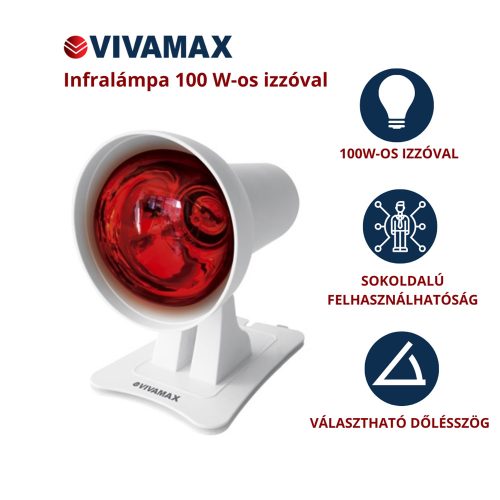 Infralámpa 100 W-os izzóval
