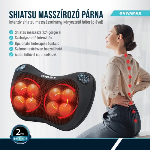 "Shiatsu" masszírozó párna