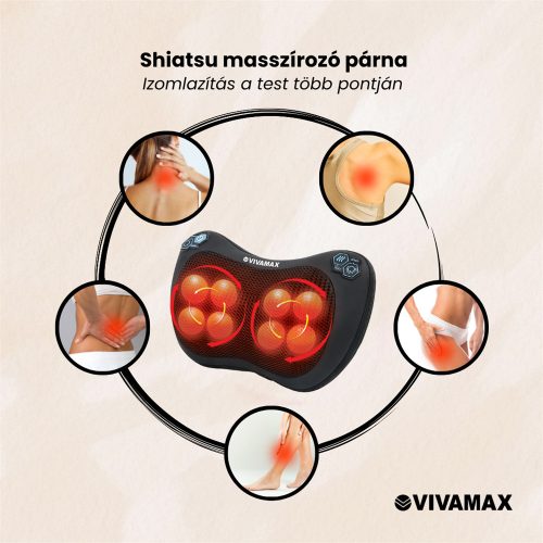 "Shiatsu" masszírozó párna
