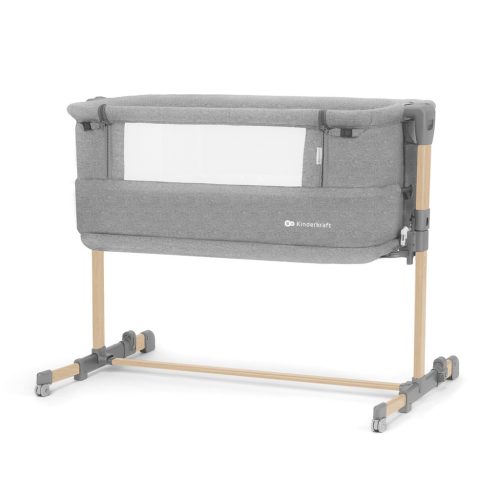 KINDERKRAFT Állítható magasságú gyermekágy Neste grow Light Grey Full Wood