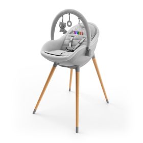   KINDERKRAFT Etetőszék és hintaszék Fini Up 2 az 1-ben Szürke