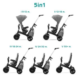 KINDERKRAFT SELECT Easytwist Platinum Grey, Premium tricikli