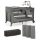 KINDERKRAFT Utazóágy Joy 2 kiegészítőkkel Dark grey