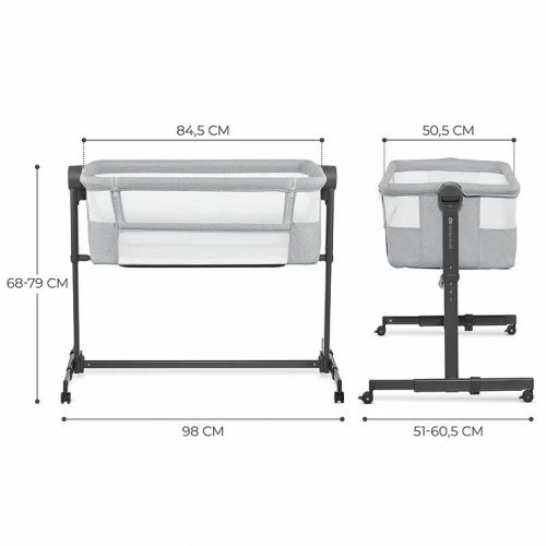 Kinderkraft babaöböl és babaágy 2in1 Neste Up2  világosszürke