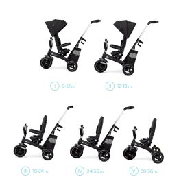 KINDERKRAFT SELECT Easytwist Black, Premium tricikli