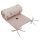 EKO Védő a kiságyba VELVET My farm Powder pink 360x35 cm