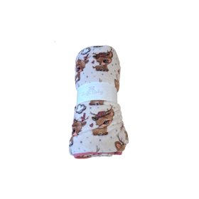 Soffi Baby takaró plüss dupla bézs õzike 75x100cm