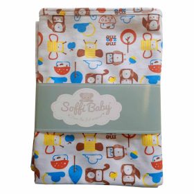 Soffi Baby takaró pamut dupla me zoo 80x100cm