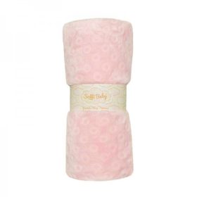 Soffi Baby takaró plüss dupla rózsaszín 75x100cm