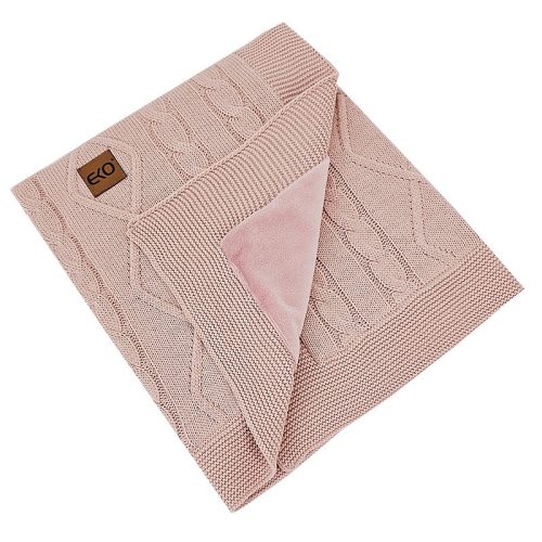 EKO Kasmír takaró szőrme béléssel Rose Pink 100x80 cm