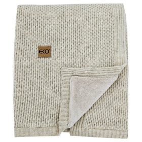 EKO Kötött takaró béléssel Bézs 100x80 cm