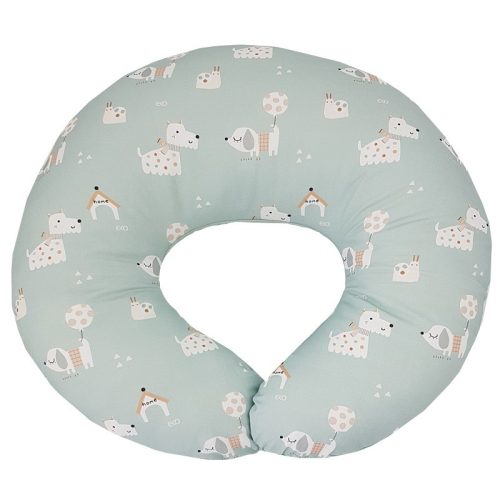 EKO Szoptatós párna kicsi VELVET Dogs Mint 60x60 cm