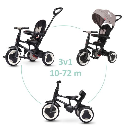 QPLAY tricikli  Rito eva Grey, kor 10-72 hónap