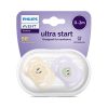 Philips AVENT játszócumi Ultra Start mintás 0-2hó lányos 2db