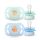 Philips AVENT játszócumi Ultra Start mintás 0-2hó fiús 2db