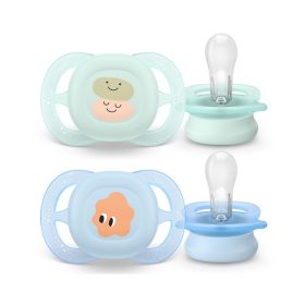   Philips AVENT játszócumi Ultra Start mintás 0-2hó fiús 2db