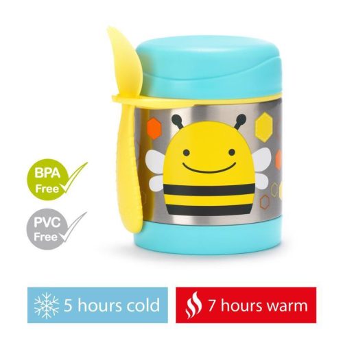 SKIP HOP Zoo Étel termosz kanállal/villával Méh 325 ml, 3r+