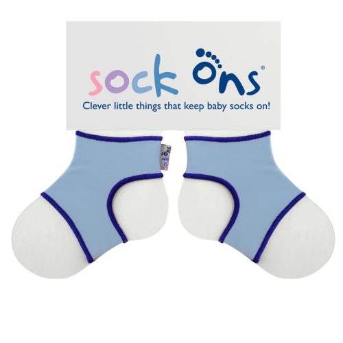 KIKKO Sock Ons klasszikus zoknitartó - kék (0-6m)