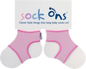 KIKKO Sock Ons klasszikus zoknitartó - babarózsaszín (0-6m)