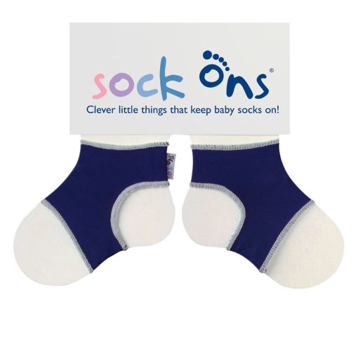 KIKKO Sock Ons klasszikus zoknitartó - sötétkék (0-6m)
